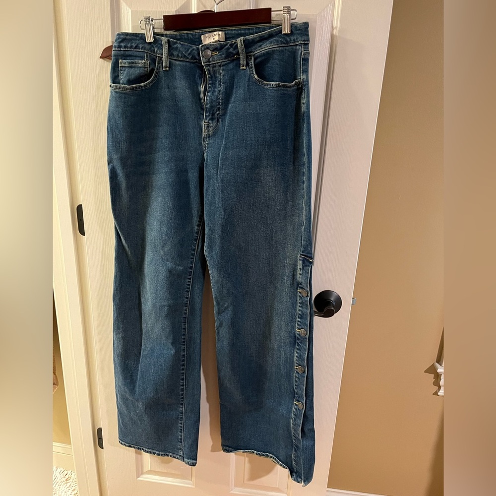 Nili Lotan for Target Wide Leg side button size 12